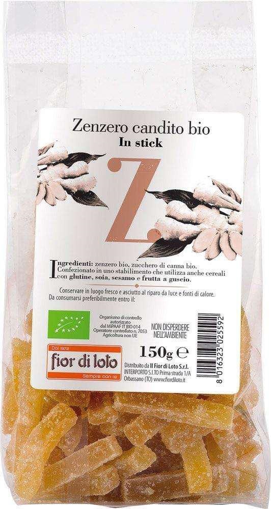 ZENZERO CANDITO STICK 150 G (FIOR DI LOTO)
