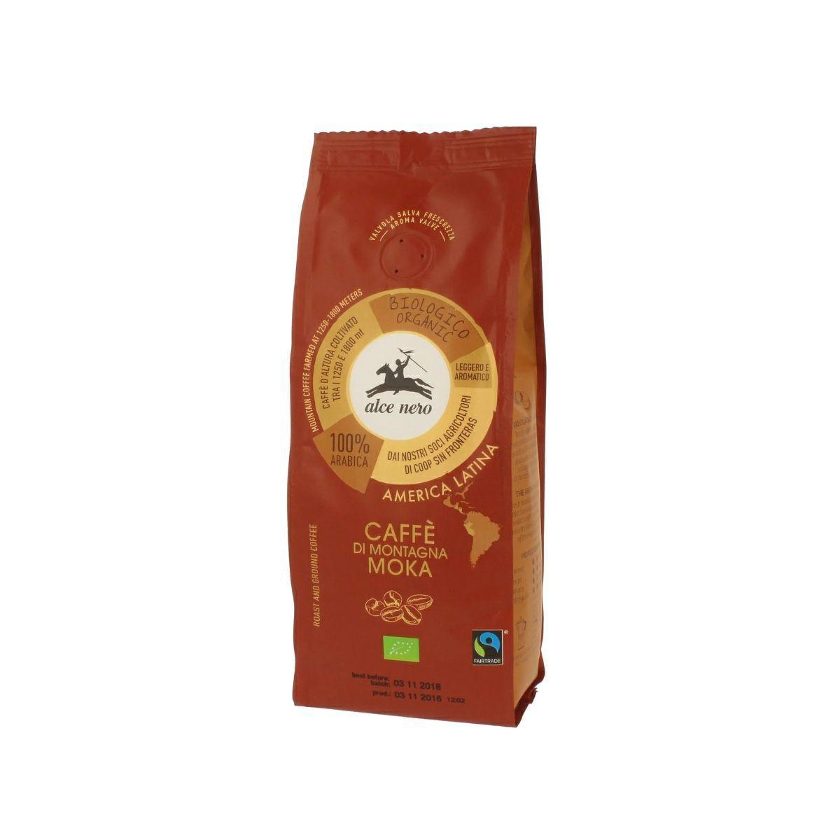 CAFFE 100% ARABICA PER MOKA 250 G (ALCE NERO FAIRTRADE)